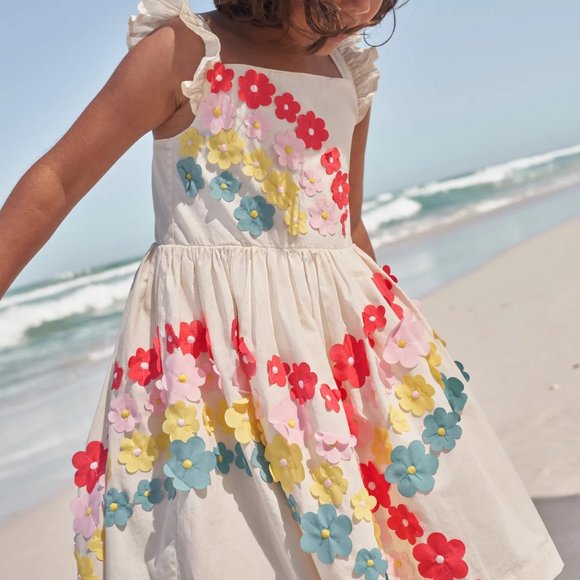 Mini Boden Other - NWT Mini Boden Flutter Flower Rainbow Dress